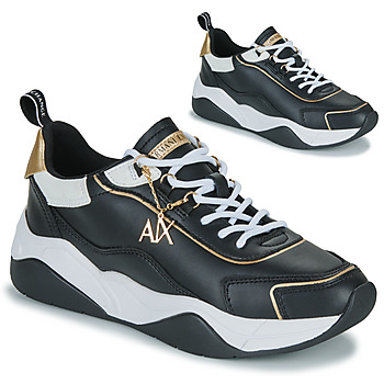 Sko Dame Lave sneakers Armani Exchange XV580-XDX104 Sort / Hvid / Guld