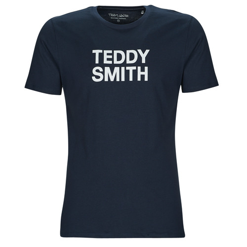 textil Herre T-shirts m. korte ærmer Teddy Smith TICLASS BASIC MC Marineblå
