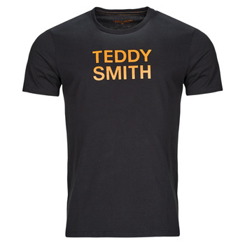 textil Herre T-shirts m. korte ærmer Teddy Smith TICLASS BASIC MC Sort