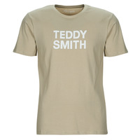 textil Herre T-shirts m. korte ærmer Teddy Smith TICLASS BASIC MC Beige