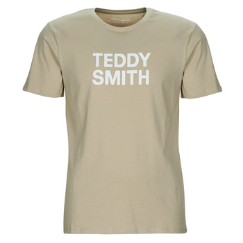 textil Herre T-shirts m. korte ærmer Teddy Smith TICLASS BASIC MC Beige