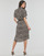 textil Dame Lange kjoler Vero Moda VMBUMPY SS CALF SHIRT DRESS NOOS Leopard