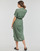 textil Dame Lange kjoler Vero Moda VMBUMPY SS CALF SHIRT DRESS NOOS Kaki
