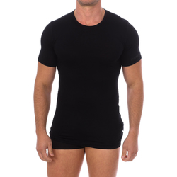 textil Herre T-shirts m. korte ærmer Bikkembergs BKK1UTS03SI-BLACK Sort