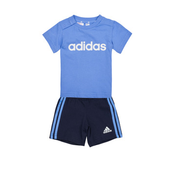 textil Børn Sæt Adidas Sportswear I LIN CO T SET Blå
