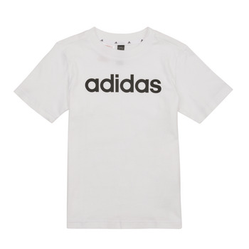 textil Børn T-shirts m. korte ærmer Adidas Sportswear LK LIN CO TEE Hvid
