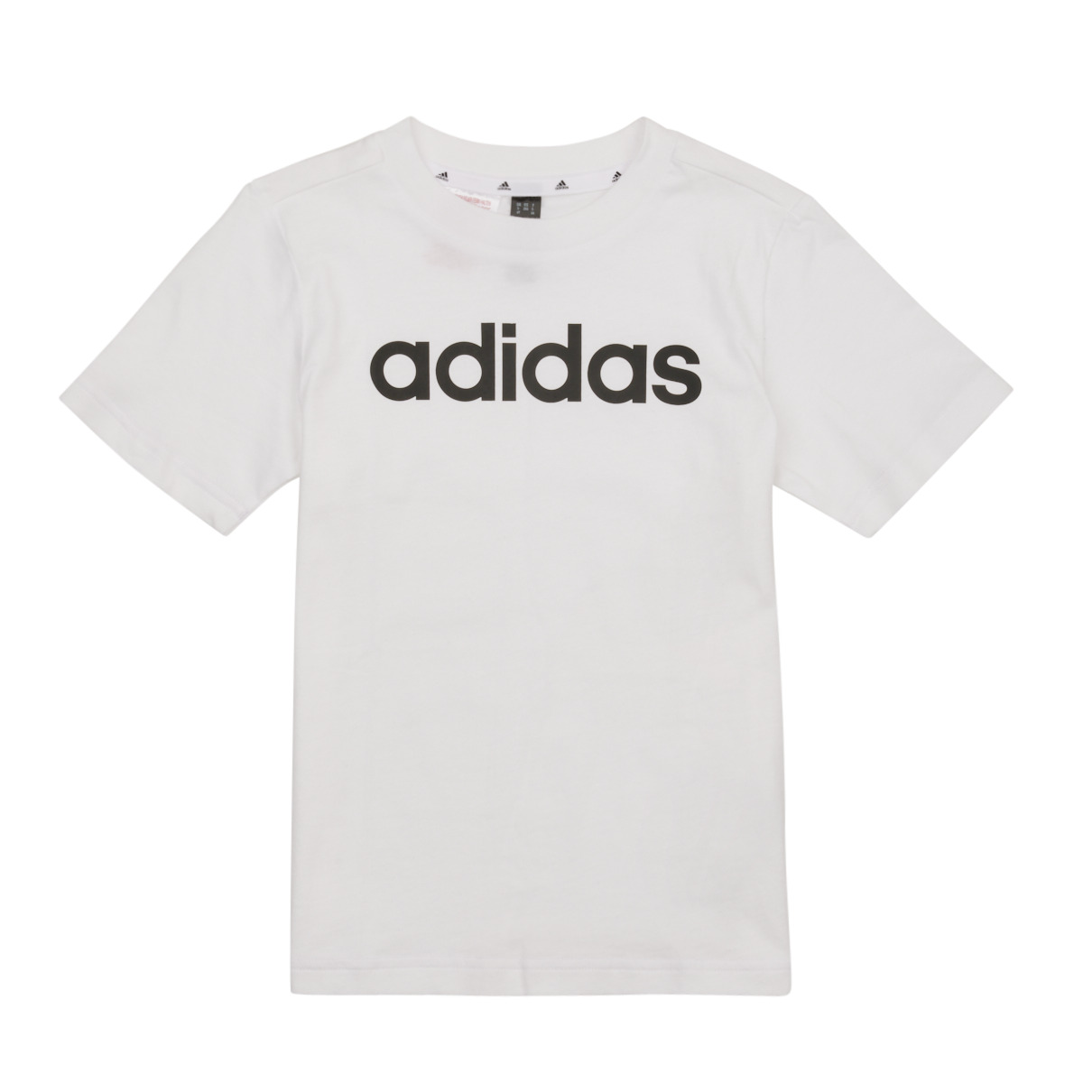textil Børn T-shirts m. korte ærmer Adidas Sportswear LK LIN CO TEE Hvid