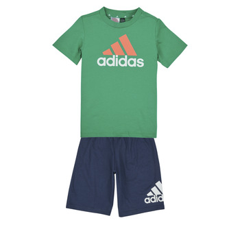 textil Børn Sæt Adidas Sportswear LK BL CO T SET Blå / Grøn
