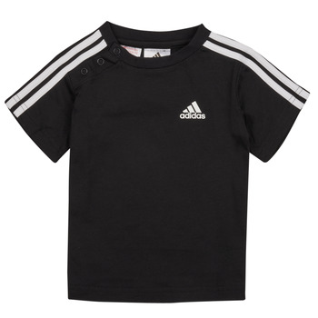 textil Dreng T-shirts m. korte ærmer Adidas Sportswear IB 3S TSHIRT Sort