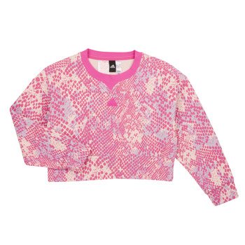textil Pige Sweatshirts Adidas Sportswear FI AOP SWT Beige / Pink
