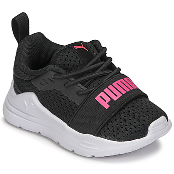 Sko Dreng Lave sneakers Puma INF  WIRED RUN Sort / Pink