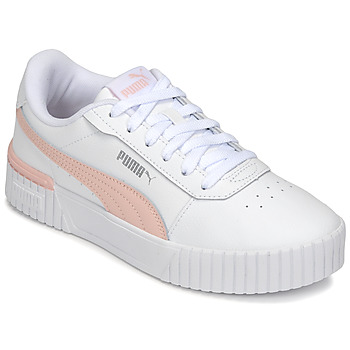Sko Pige Lave sneakers Puma JR CARINA 20 Hvid / Pink