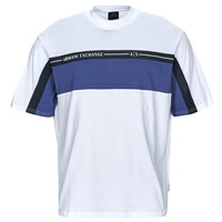 textil Herre T-shirts m. korte ærmer Armani Exchange 3RZMFD Hvid / Blå / Sort