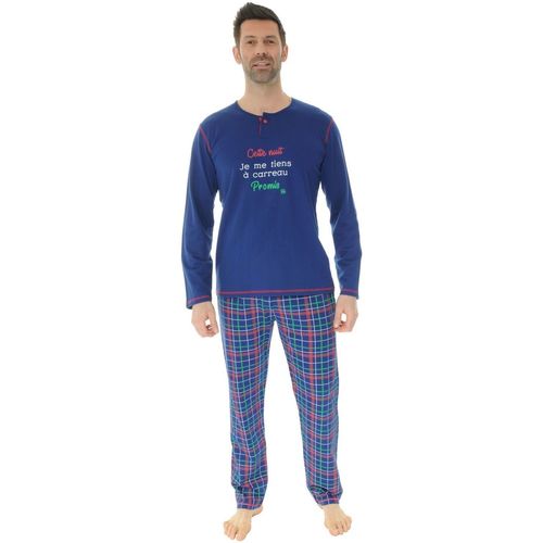 textil Herre Pyjamas / Natskjorte Christian Cane MEGASAGE Blå
