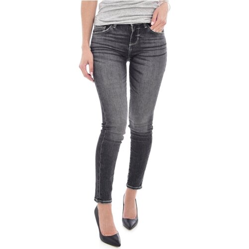 textil Dame Smalle jeans Guess W2BA99 D4TA2 Grå