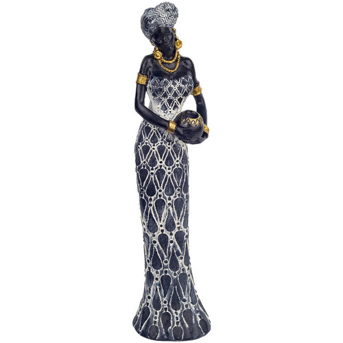 Indretning Små statuer og figurer Signes Grimalt Afrikansk Kvindefigur Brun
