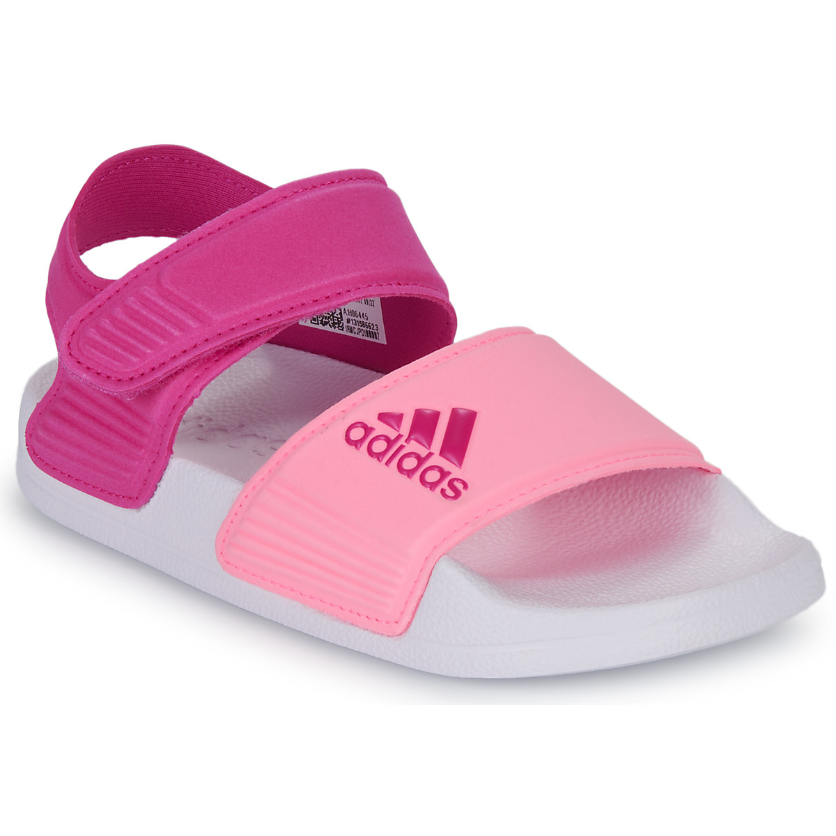 Sko Dame Sandaler Adidas Sportswear ADILETTE SANDAL K Pink / Hvid