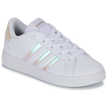 Sko Pige Lave sneakers Adidas Sportswear GRAND COURT 2.0 K Hvid / Iriserende
