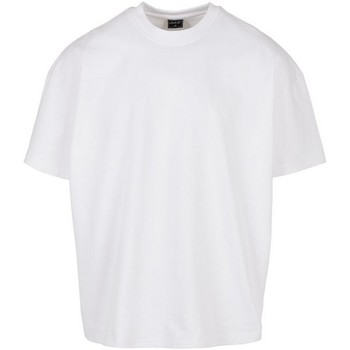 textil Herre Langærmede T-shirts Build Your Brand  Hvid