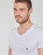 textil Herre T-shirts m. korte ærmer Emporio Armani V NECK T-SHIRT SLIM FIT PACK X2 Hvid / Marineblå