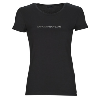 textil Dame T-shirts m. korte ærmer Emporio Armani T-SHIRT CREW NECK Sort