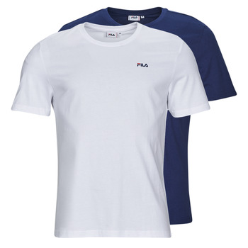 textil Herre T-shirts m. korte ærmer Fila BROD TEE PACK X2 Marineblå / Hvid