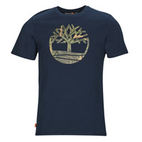 textil Herre T-shirts m. korte ærmer Timberland SS Tree Logo Seasonal Camo Tee Marineblå