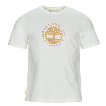 textil Herre T-shirts m. korte ærmer Timberland SS Refibra Logo Graphic Tee Regular Hvid