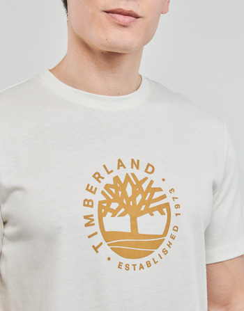 Timberland SS Refibra Logo Graphic Tee Regular Hvid