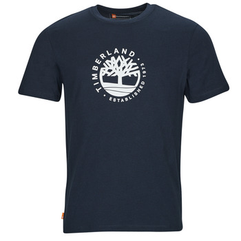 textil Herre T-shirts m. korte ærmer Timberland SS Refibra Logo Graphic Tee Regular Sort