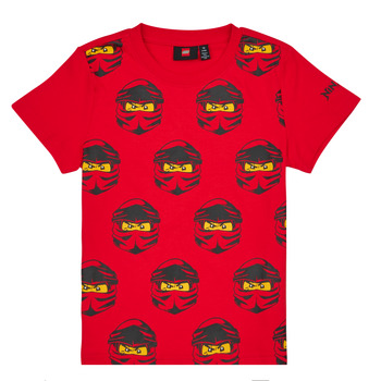 textil Dreng T-shirts m. korte ærmer LEGO Wear  LWTAYLOR 611 - T-SHIRT S/S Rød