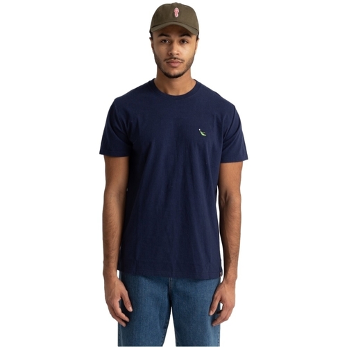 textil Herre T-shirts & poloer Revolution 1302 KEE T-Shirt - Navy Melange Blå