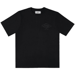textil Herre T-shirts & poloer Sanjo Flocked Logo T-Shirt - All Black Sort