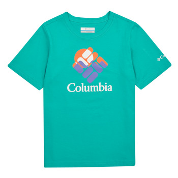 textil Børn T-shirts m. korte ærmer Columbia Valley Creek Short Sleeve Graphic Shirt Blå