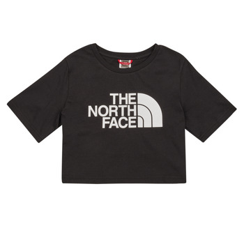 textil Pige T-shirts m. korte ærmer The North Face Girls S/S Crop Easy Tee Sort