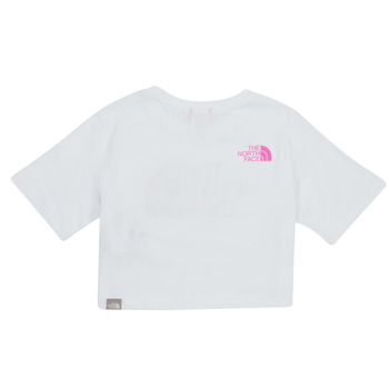 The North Face Girls S/S Crop Easy Tee Hvid
