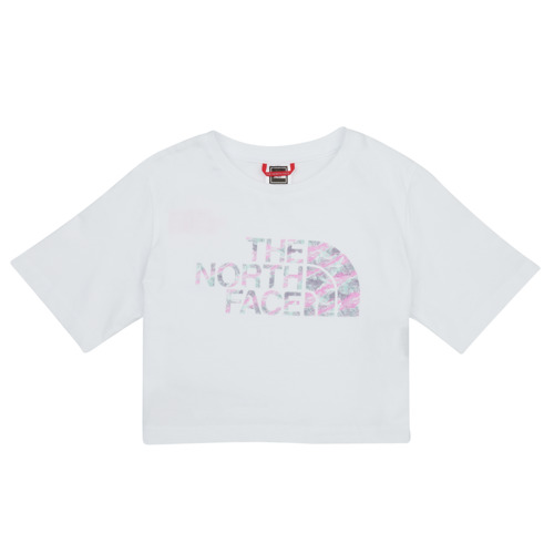 textil Pige T-shirts m. korte ærmer The North Face Girls S/S Crop Easy Tee Hvid