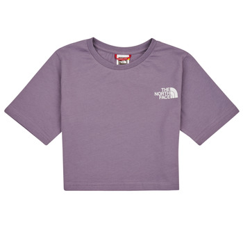 textil Pige T-shirts m. korte ærmer The North Face Girls S/S Crop Simple Dome Tee Violet