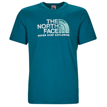 textil Herre T-shirts m. korte ærmer The North Face S/S Rust 2 Tee Blå / Koral / Reef / Waters