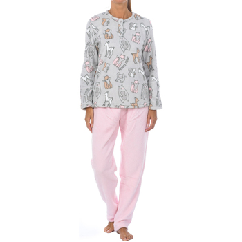 textil Dame Pyjamas / Natskjorte Kisses And Love 41917-UNICO Flerfarvet
