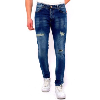 textil Herre Smalle jeans True Rise 140545324 Blå