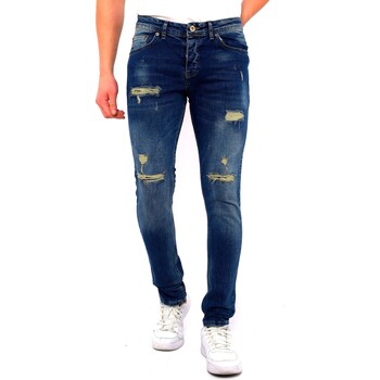 textil Herre Smalle jeans True Rise 140548418 Blå