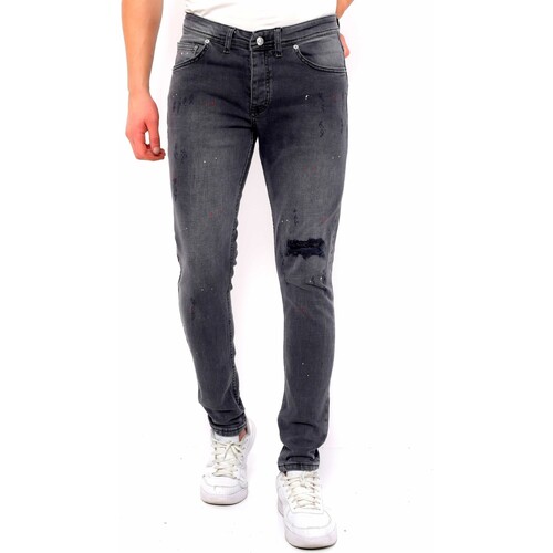 textil Herre Smalle jeans True Rise 140550262 Grå