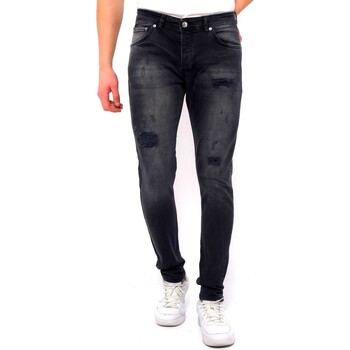 textil Herre Smalle jeans True Rise 140550562 Sort