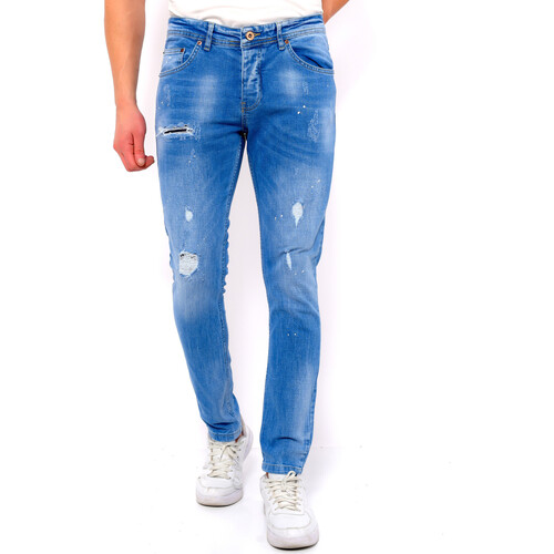 textil Herre Smalle jeans True Rise 140551026 Blå