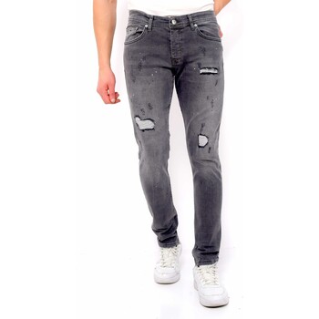 textil Herre Smalle jeans True Rise 140551128 Grå