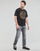 textil Herre T-shirts m. korte ærmer Versace Jeans Couture GAHT05-G89 Sort