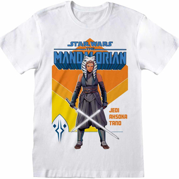 textil Langærmede T-shirts Star Wars: The Mandalorian  Hvid