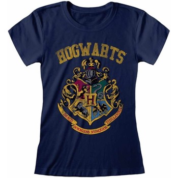textil Dame Langærmede T-shirts Harry Potter  Blå