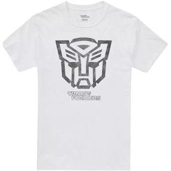 textil Herre Langærmede T-shirts Transformers  Hvid